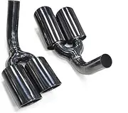Stainless steel exhaust Tip Compatible For G-class G500 G550 modified G63 AMG exhaust throat four outlet nozzle 2016-2019(Connection black)