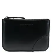 [COMME des GARCONS WALLET] Very Black Horizontal Zip Pouch