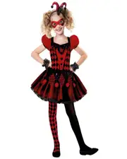 Harlequin Cutie Girls Costume