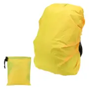 30-40L Backpack Rain Cover with Drawstring Bag, M, Fluorescent Yellow