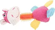 Cute Cartoon Dog Plush for Dogs Interactive Chew Soft and Washable Molar Pet Plush for Puppies Provides Comfort and Entertainment