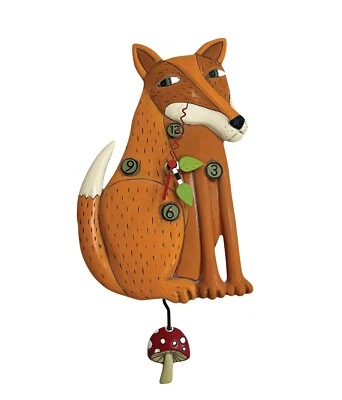 ALLEN DESIGN "FORAGING FOX " WALL CLOCK P2152