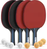 Ping Pong Paddles Set Table Tennis Rackets with Balls