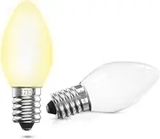 TobeBright E14 LED Bulbs, Salt Lamp Light Bulb, Warm White 2700K, 1W Euivalent 5W Incandescent Bulb, C7 Retro Amber Mini Candle Light Bulb for Chandelier, AC220-240V, Non-dimmable