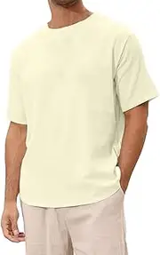 [Generic] Mens T Shirts Soft Sports Tops Crew Neck Gym Running T Shirt Plain Mens Breathable Activewear