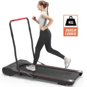 Foldable Mini Treadmill Under Desk Walking Pad with Handlebar For Home Office US