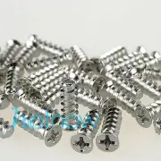 100 pcs Silver Computer PC Case Fan Mounting Screw 5mm*15mm
