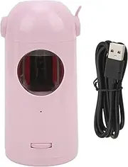 Rechargeable Electric Pencil Sharpener, Safe Non Slip Portable Electric Sharpener with Container, Auto Stop Sharpener, Rechargeable Electric Sharpener for School (Pink)