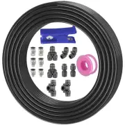 PU Trachea 1/2"OD Black Plastic Tubing Tubing air line dot air line air line ...