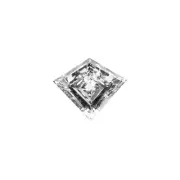 1.08 Carat - 1 Natural Loose Diamond Side Stones Shield, G/SI1 Handmade Jewelry