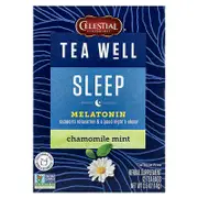Celestial Seasonings, Tea Well, Sleep, Chamomile Mint, Caffeine Free, 12 Tea Bags, 0.5 oz (14 g)