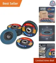 Elite 60 Grit Zirconia Flap Disc Set - 10-Pack for Precision Grinding