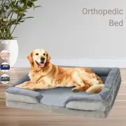 Luxury Pet Memory Foam ORTHOPAEDIC Dog Bed – Removable Cover, Waterproof Bottom