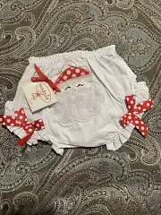 Mud Pie Baby Santa Bloomers Size 12-18 months