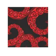 Tentacle-Inspired Face Towel, Unique Bath Towel, Ocean Decor