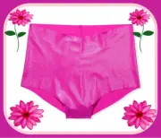 XXL Fuschia SHIMMER NO SHOW Edge Victorias Secret High Waist Midi Brief Pantie