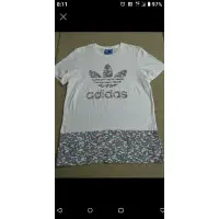 在飛比找蝦皮購物優惠-adidas 白色長版運動T shirt 瑜珈衣 慢跑衣