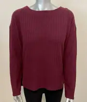 New Splendid Ladies’ Waffle Thermal Pullover Long Sleeve Top D1