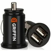 GRIFFIN TWIN 2 PORT USB 12V 24V CAR SOCKET LIGHTER 2.1A CHARGE CHARGER ADAPTER