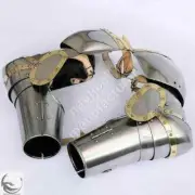 Medieval Armor Leg SCA Guard Steel LARP Greaves Knight Larp Costume Full