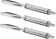 Kisangel Efficient Chicken Processing Lung Scraper 3pcs Metal Lung Scrapers Stainless Steel Made for Turkey Chicken