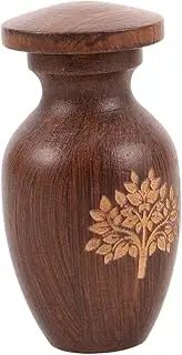 Wooden Pet Memorial Urn Dog Cat Cremation Box Pet Ashes Container Funeral Box Casket Ashes Pendant