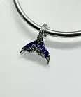 Fish Tail Charm Bead Sea Life Ocean Beach Whale Genuine 925 Sterling Silver Gift