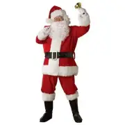 Santa Suit Mens Costume XXLarge Christmas Kris Kringle Santa Claus Dress Up Red