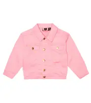 [Mini Rodini] Mini Rodini Embroidered denim jacket M 12/18 pink