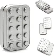 wowled Metal Fidget Slider, Rotary Fidget Tool Brick Blocks Unlimited EDC Push Slider for Adults, ADHD Anxiety Stress Relief