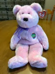 Ty Beanie Buddy Eggs the Pink Easter Bear Retired 2001 MWMT
