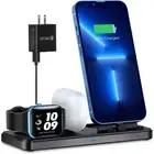 OANDYS Charging Station for Multiple Devices Apple 3 in 1 Charger Station Folda
