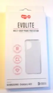 Tech21 Samsung Galaxy A13 5G EvoLite Antimicrobial Tough Clear Case Cover.