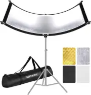 NEEWER Clamshell Light Reflector Diffuser, 39”×18”/100x45cm for Photography