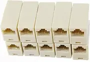 10pcs/lot Network Ethernet LAN Cable Joiner Bilateral 8 Pins Coupler Connector RJ45 Computer Netwoerk Connection Adapters