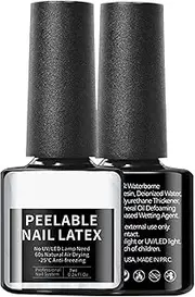 Latex Nail Polish Barrier - 7ml Cuticle Guard, Peel Off Tape, Nail Polish Protector | Remove Simply Peel Off Latex Tape For Nail Protection, Cuticle Shield For Home, Salon Nail Care