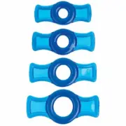 Doc Johnson - TitanMen Penis Ring Set - Blue or Clear