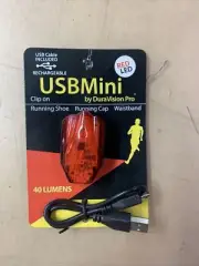 Duravision Pro usb mini clip on light red led 40 lumens