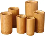 6 Cups Set Bamboo Cupping Therapy Set, Traditional Chinese Cupping Jars for Home & Spa Use, Detox & Wellness Kit Cupping Tools