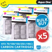 Aqua One HFX 70, 100, 150, 200 Carbon Cartridge 196c BULK BUY 5pk (25196c)