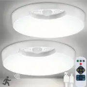 DEEPLITE Battery Ceiling Light Motion Sensor with Remote,Wireless Rechargeabl