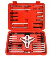 45pc Harmonic Balancer Kit Gear Puller Set Steering Wheel Crankshaft Auto Tool