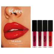 The Bolds Lip kit by Klara for Women - 4 Pc 0.27oz Kiss Proof Liquid Matte Lipstick - 16 Sexy Marsala, 0.27oz