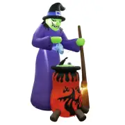 Drip Depot Inflatable Witch with Rotating Cauldron