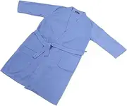 [WESIEVYA] Long Bath Robe for Women and Men Towel Spa Robe Gown Elegant Dressing Gown Blue