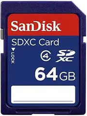 SanDisk SD Card 4GB 8GB 16GB 32GB 64GB 128GB 256GB Memory Cards for Camera Photo High Resolution Video Recording DSLR 4K Professional Storage (64GB SD Card Class4)