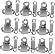 Veemoon 20pcs Sewing Hooks and Eyes Closure Silver Sew on Hook and Bar Fasteners Metal Fastener for Trousers Clothing Skirt Dress Bra Sewing DIY Craft
