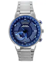 Citizen Eco-Drive Perpetual Satellite GPS Stainless Steel Blue Dial CC3030-53L 100M Men's Watch
