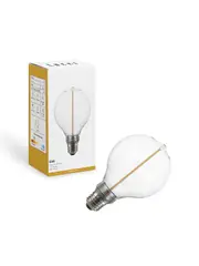 Lucci Sole 3W LED G95 ES Globe with Clear Glass in Warm White