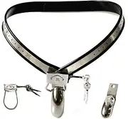 SM Chastity Belt For Men, Stainless Steel Chastity Belt Bondage Chastity Cage BDSM Men's Underpants Chastity Device Chastity Cage Sex Toys For Men(100cm-110cm)